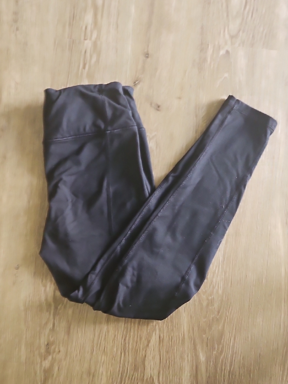 Victoria's Secret VSX Sport Black Leggings with Pink Drawcord